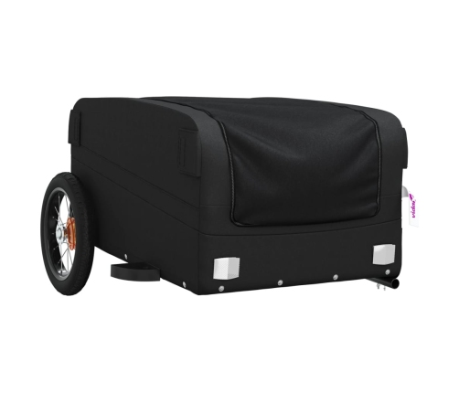 vidaXL velosipēda piekabe, 30 kg, melna, dzelzs