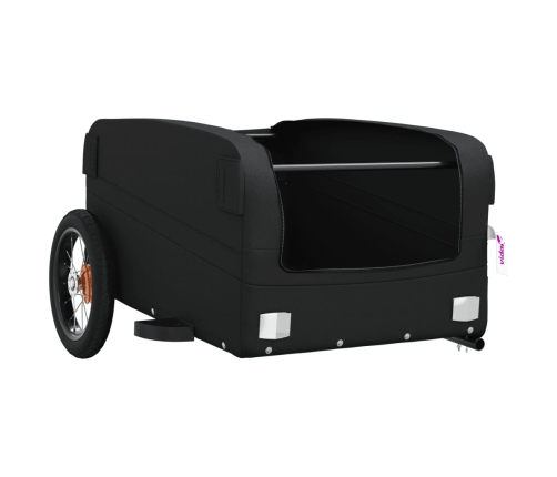 vidaXL velosipēda piekabe, 30 kg, melna, dzelzs