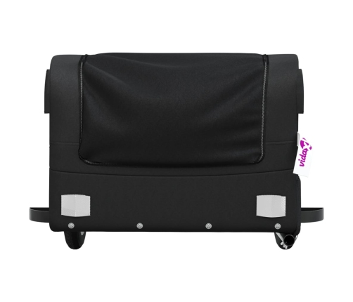 vidaXL velosipēda piekabe, 30 kg, melna, dzelzs