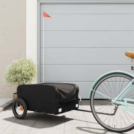 Velosipēda Piekabe, 30 Kg, Melna, Dzelzs Vidaxl