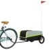 Velosipēda Piekabe, 30 Kg, Melna Un Zaļa, Dzelzs Vidaxl