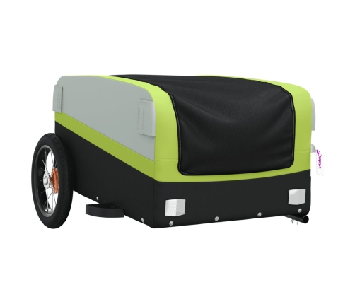 Velosipēda Piekabe, 30 Kg, Melna Un Zaļa, Dzelzs Vidaxl