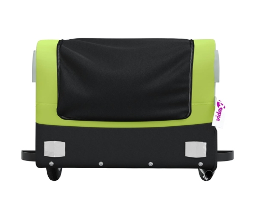 Velosipēda Piekabe, 30 Kg, Melna Un Zaļa, Dzelzs Vidaxl