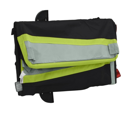 Velosipēda Piekabe, 30 Kg, Melna Un Zaļa, Dzelzs Vidaxl