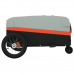 vidaXL velosipēda piekabe, 30 kg, melna un oranža, dzelzs