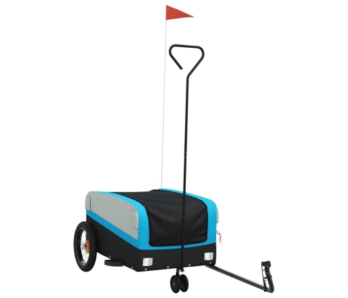 Velosipēda Piekabe, 30 Kg, Melna Un Zila, Dzelzs Vidaxl