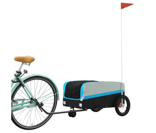 Velosipēda Piekabe, 30 Kg, Melna Un Zila, Dzelzs Vidaxl