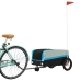 Velosipēda Piekabe, 30 Kg, Melna Un Zila, Dzelzs Vidaxl