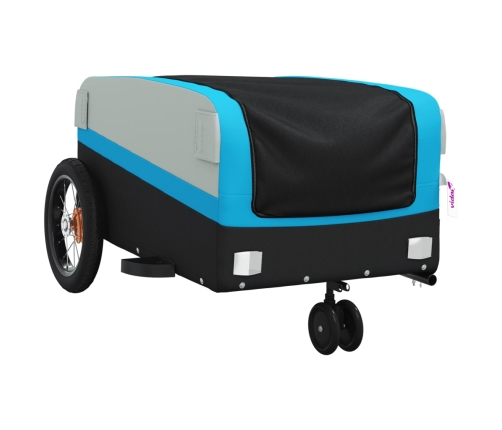 Velosipēda Piekabe, 30 Kg, Melna Un Zila, Dzelzs Vidaxl