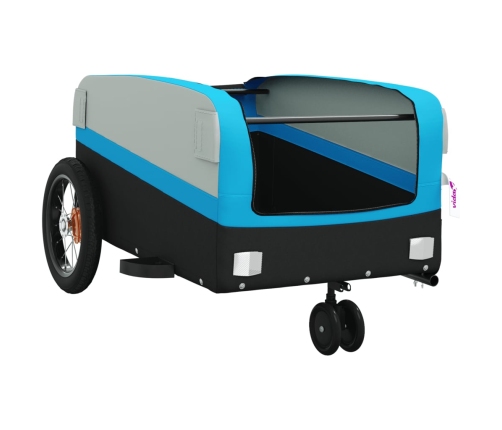 Velosipēda Piekabe, 30 Kg, Melna Un Zila, Dzelzs Vidaxl