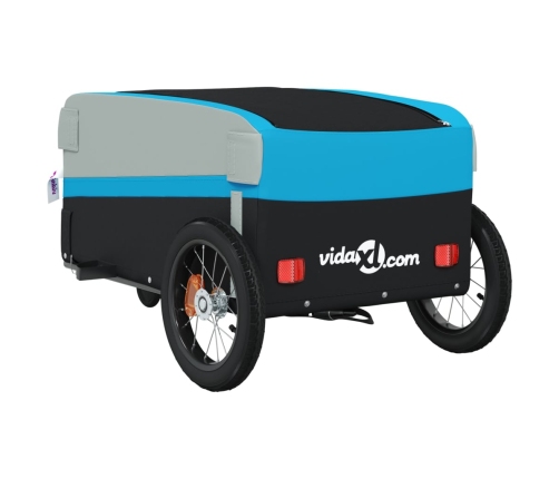 Velosipēda Piekabe, 30 Kg, Melna Un Zila, Dzelzs Vidaxl