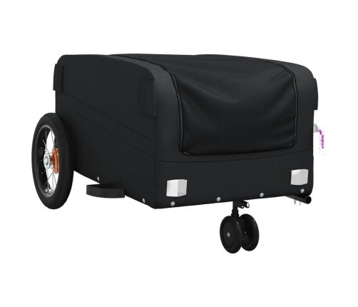 vidaXL velosipēda piekabe, 30 kg, melna, dzelzs