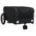 vidaXL velosipēda piekabe, 30 kg, melna, dzelzs