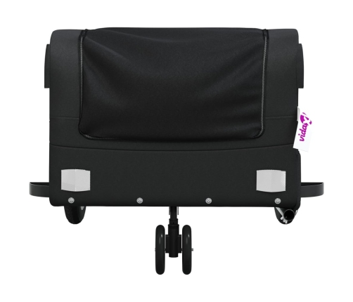 vidaXL velosipēda piekabe, 30 kg, melna, dzelzs