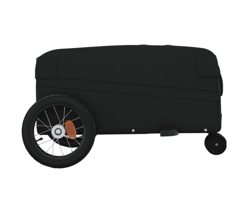 vidaXL velosipēda piekabe, 30 kg, melna, dzelzs