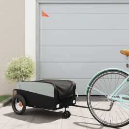 Velosipēda Piekabe, 30 Kg, Melna, Dzelzs Vidaxl