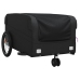 vidaXL velosipēda piekabe, 45 kg, melna, dzelzs