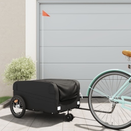 Velosipēda Piekabe, 45 Kg, Melna, Dzelzs Vidaxl