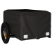 vidaXL velosipēda piekabe, 30 kg, melna un oranža, dzelzs