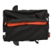 vidaXL velosipēda piekabe, 30 kg, melna un oranža, dzelzs