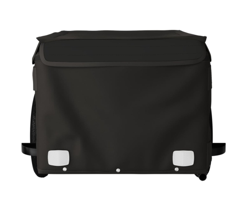 vidaXL velosipēda piekabe, 30 kg, melna, dzelzs