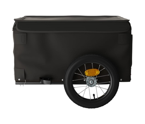 vidaXL velosipēda piekabe, 30 kg, melna, dzelzs