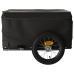 vidaXL velosipēda piekabe, 30 kg, melna, dzelzs