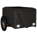 vidaXL velosipēda piekabe, 30 kg, melna un zaļa, dzelzs