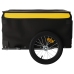 vidaXL velosipēda piekabe, 45 kg, melna un dzeltena, dzelzs