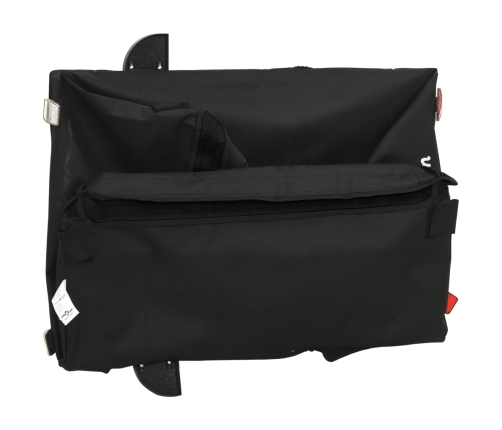 vidaXL velosipēda piekabe, 45 kg, melna, dzelzs