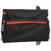 vidaXL velosipēda piekabe, 45 kg, melna un oranža, dzelzs