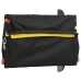 vidaXL velosipēda piekabe, 45 kg, melna un dzeltena, dzelzs