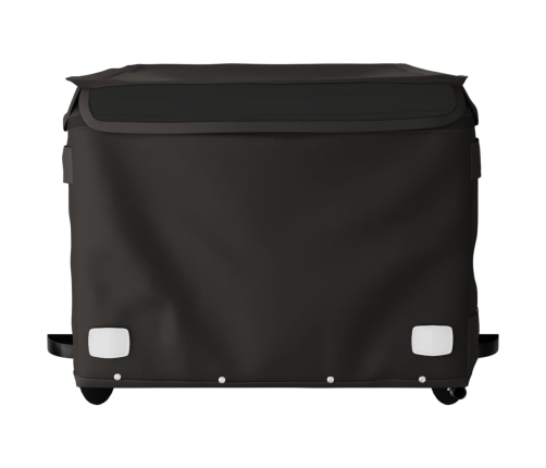 vidaXL velosipēda piekabe, 45 kg, melna, dzelzs