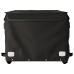 vidaXL velosipēda piekabe, 45 kg, melna, dzelzs