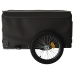 vidaXL velosipēda piekabe, 45 kg, melna, dzelzs