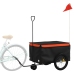 Velosipēda Piekabe, 30 Kg, Melna Un Oranža, Dzelzs Vidaxl