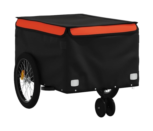 Velosipēda Piekabe, 30 Kg, Melna Un Oranža, Dzelzs Vidaxl