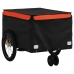 Velosipēda Piekabe, 30 Kg, Melna Un Oranža, Dzelzs Vidaxl