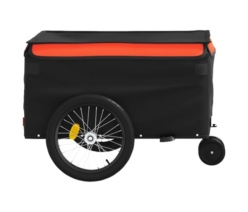 Velosipēda Piekabe, 30 Kg, Melna Un Oranža, Dzelzs Vidaxl