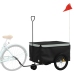 Velosipēda Piekabe, 30 Kg, Melna Un Pelēka , Dzelzs Vidaxl