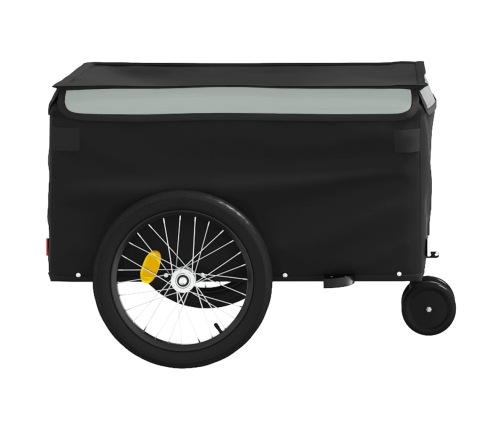 Velosipēda Piekabe, 30 Kg, Melna Un Pelēka , Dzelzs Vidaxl