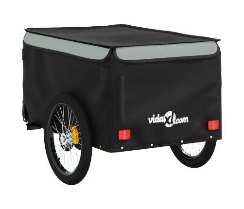 Velosipēda Piekabe, 30 Kg, Melna Un Pelēka , Dzelzs Vidaxl