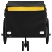 vidaXL velosipēda piekabe, 30 kg, melna un dzeltena, dzelzs