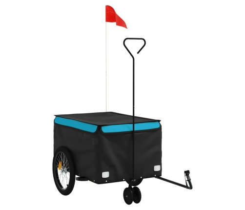 Velosipēda Piekabe, 30 Kg, Melna Un Zila, Dzelzs Vidaxl
