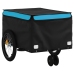 Velosipēda Piekabe, 30 Kg, Melna Un Zila, Dzelzs Vidaxl