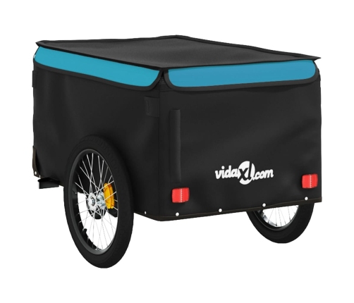 Velosipēda Piekabe, 30 Kg, Melna Un Zila, Dzelzs Vidaxl
