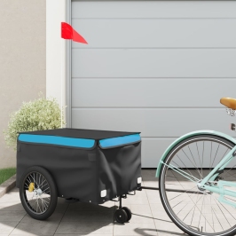 Velosipēda Piekabe, 30 Kg, Melna Un Zila, Dzelzs Vidaxl