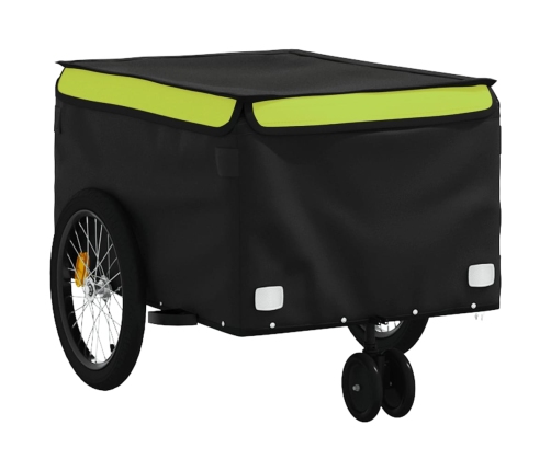 Velosipēda Piekabe, 30 Kg, Melna Un Zaļa, Dzelzs Vidaxl