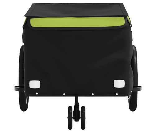 Velosipēda Piekabe, 30 Kg, Melna Un Zaļa, Dzelzs Vidaxl