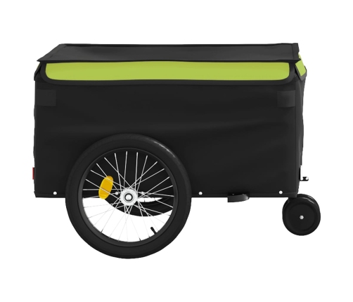 Velosipēda Piekabe, 30 Kg, Melna Un Zaļa, Dzelzs Vidaxl